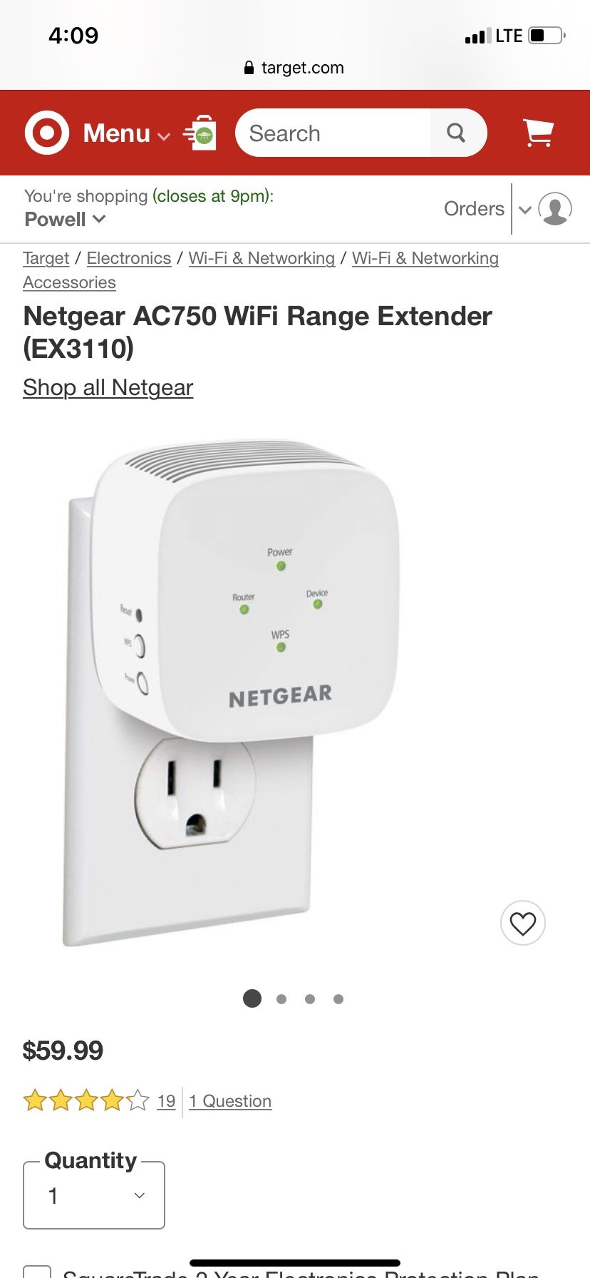 Netgear WiFi extender