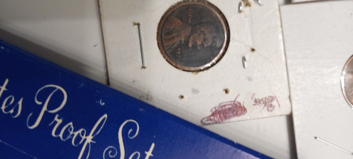 Coin Collection. Capped Bust Pennies Quarter Dime Us Silver error