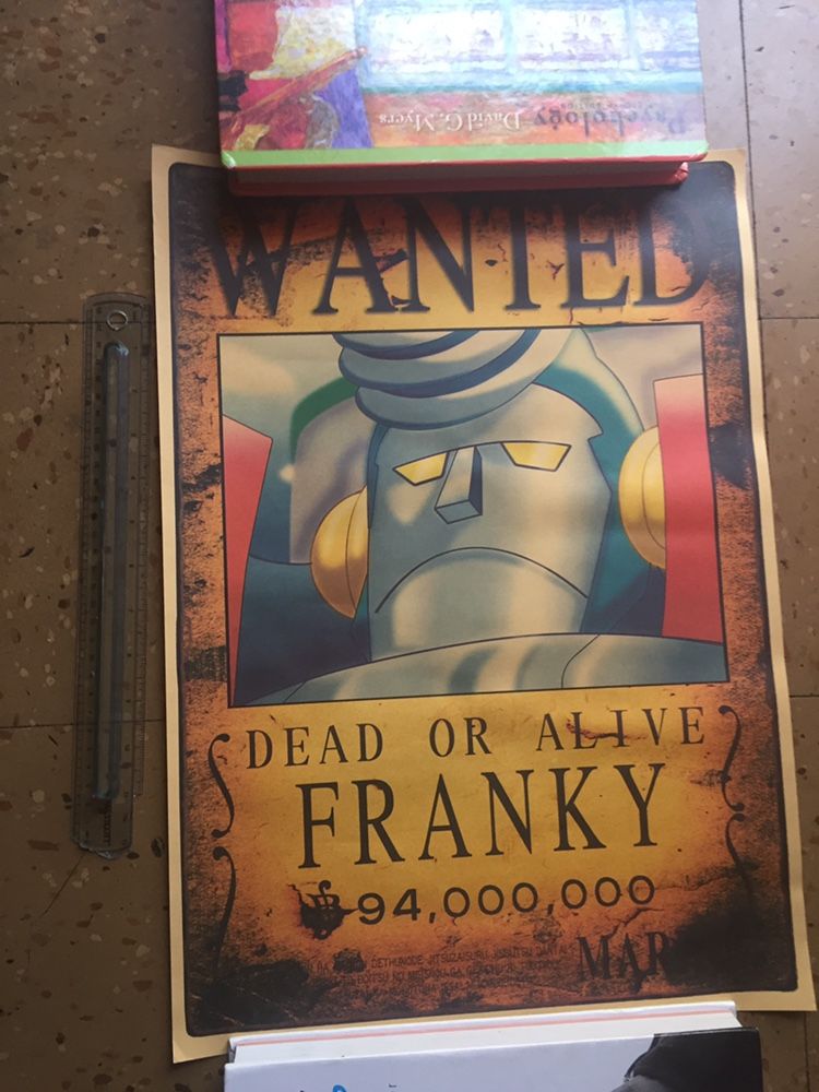One piece Anime Franky Wanted Poster