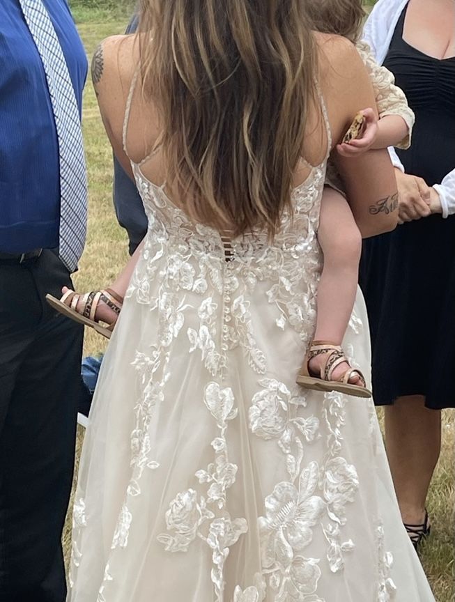 Beautiful Champagne Wedding Dress