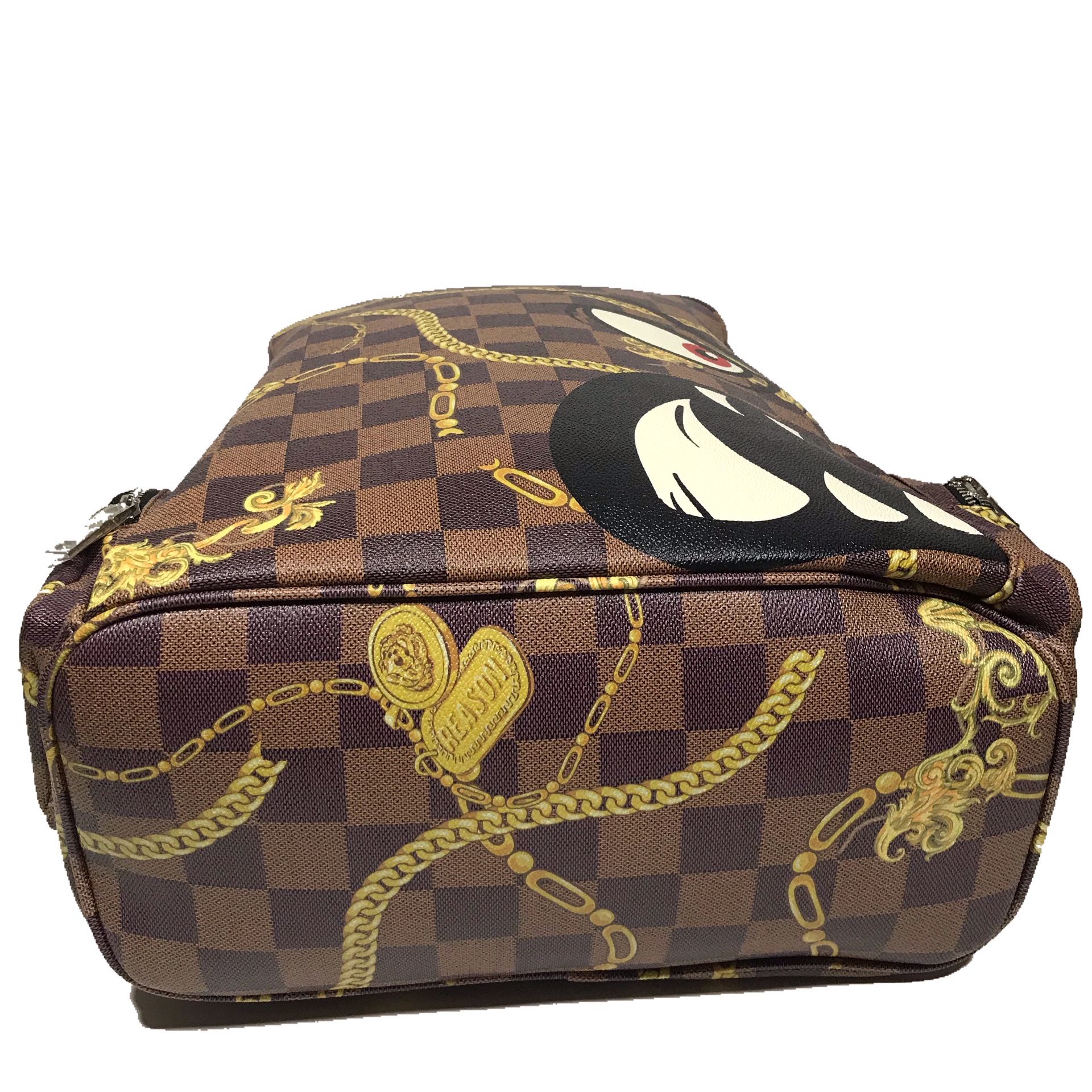 Men’s Brown “Face Backpack”.
