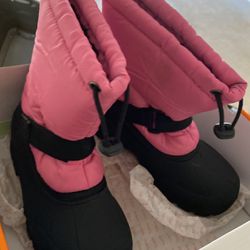 Kids girls Snow/rain Boots Size 3 - Perfect con Thumbnail