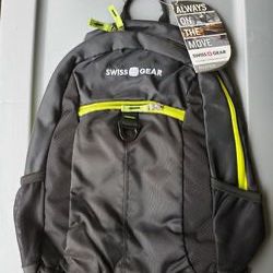 NEW Swiss Gear Student Backpack Black/Yellow Zipper with Padded Laptop Compartment Thumbnail