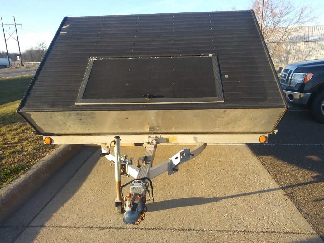 Enclosed Tilt Snowmobile Trailer