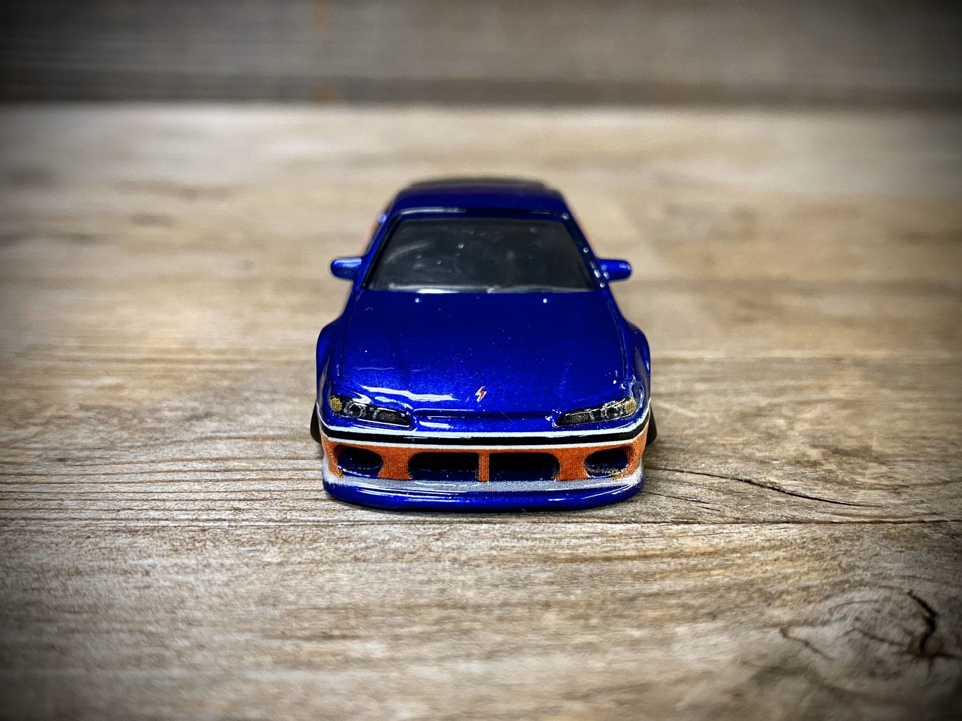 CUSTOM 1:64 Nissan Sylvia S15 “Mona Lisa” - Hot Wheels x Fast and Furious (Lowered+camber with upgraded premium 6-spoke white wheels with chrome lip)