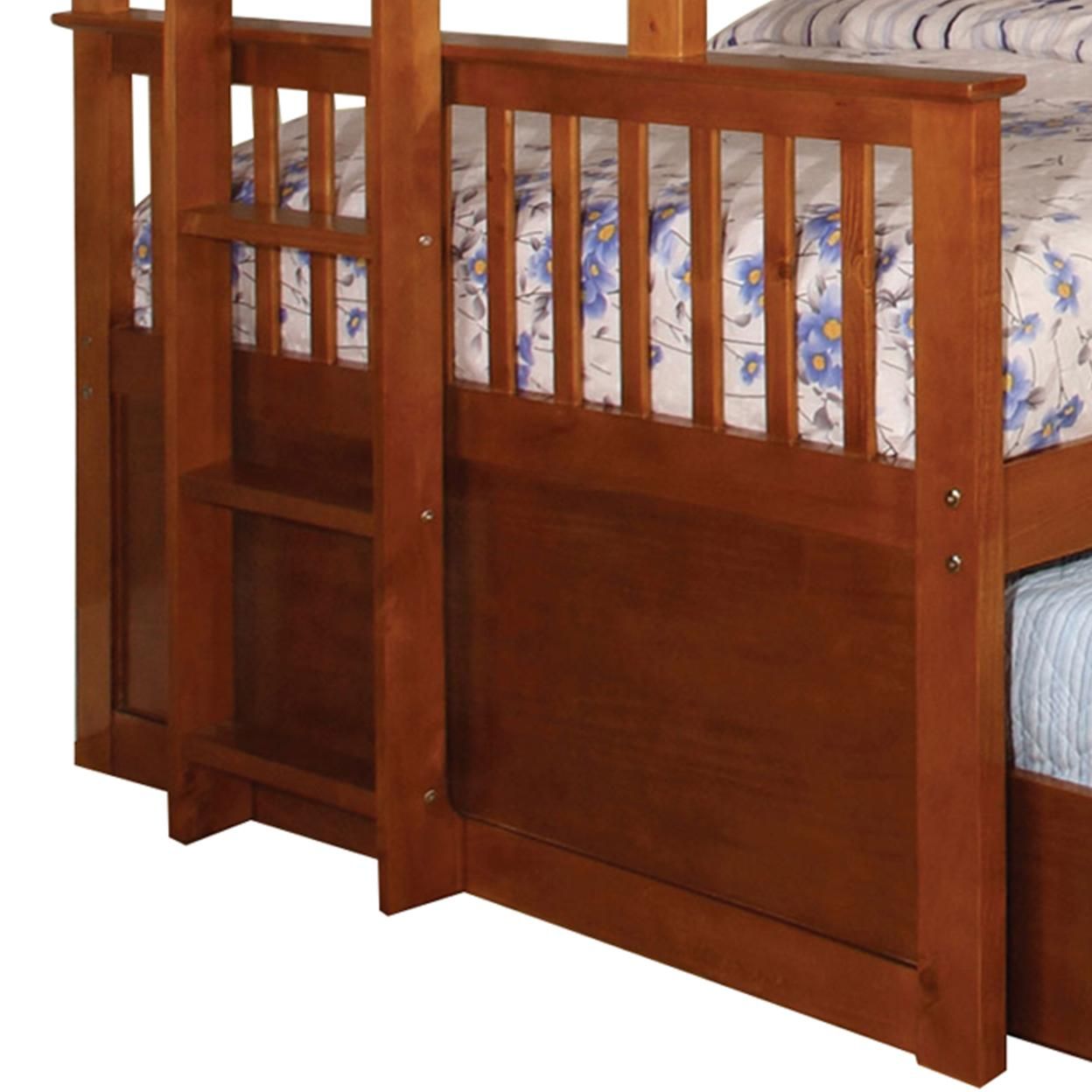 Saltoro Sherpi Bunk Bed with Attached Side Ladder, Brown