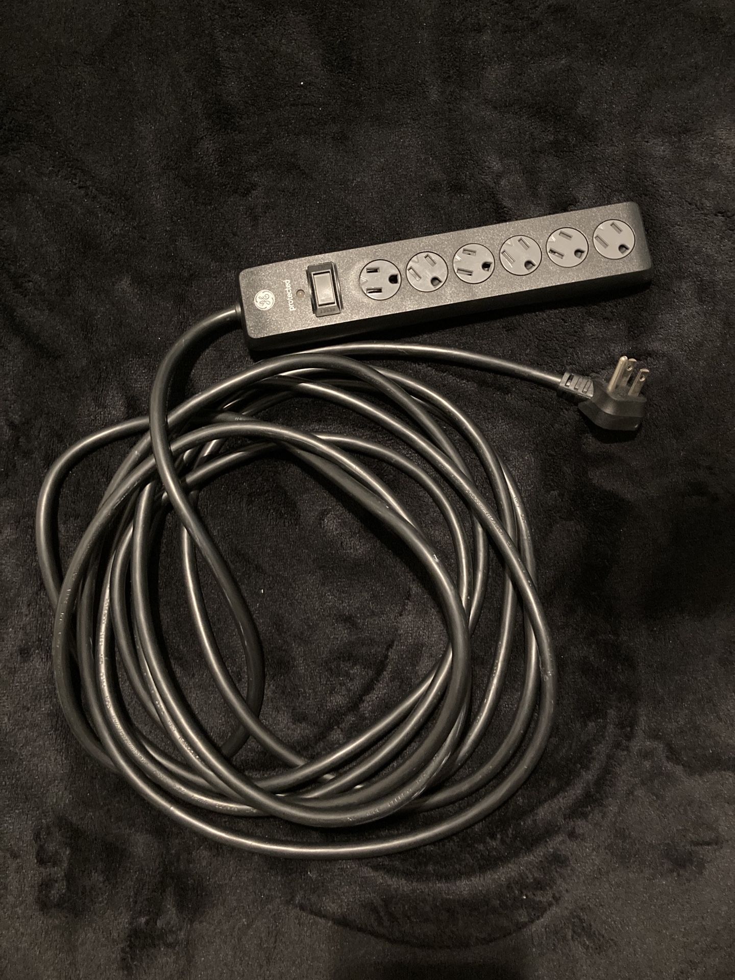 GE 25 Foot Power Strip Surge Protector