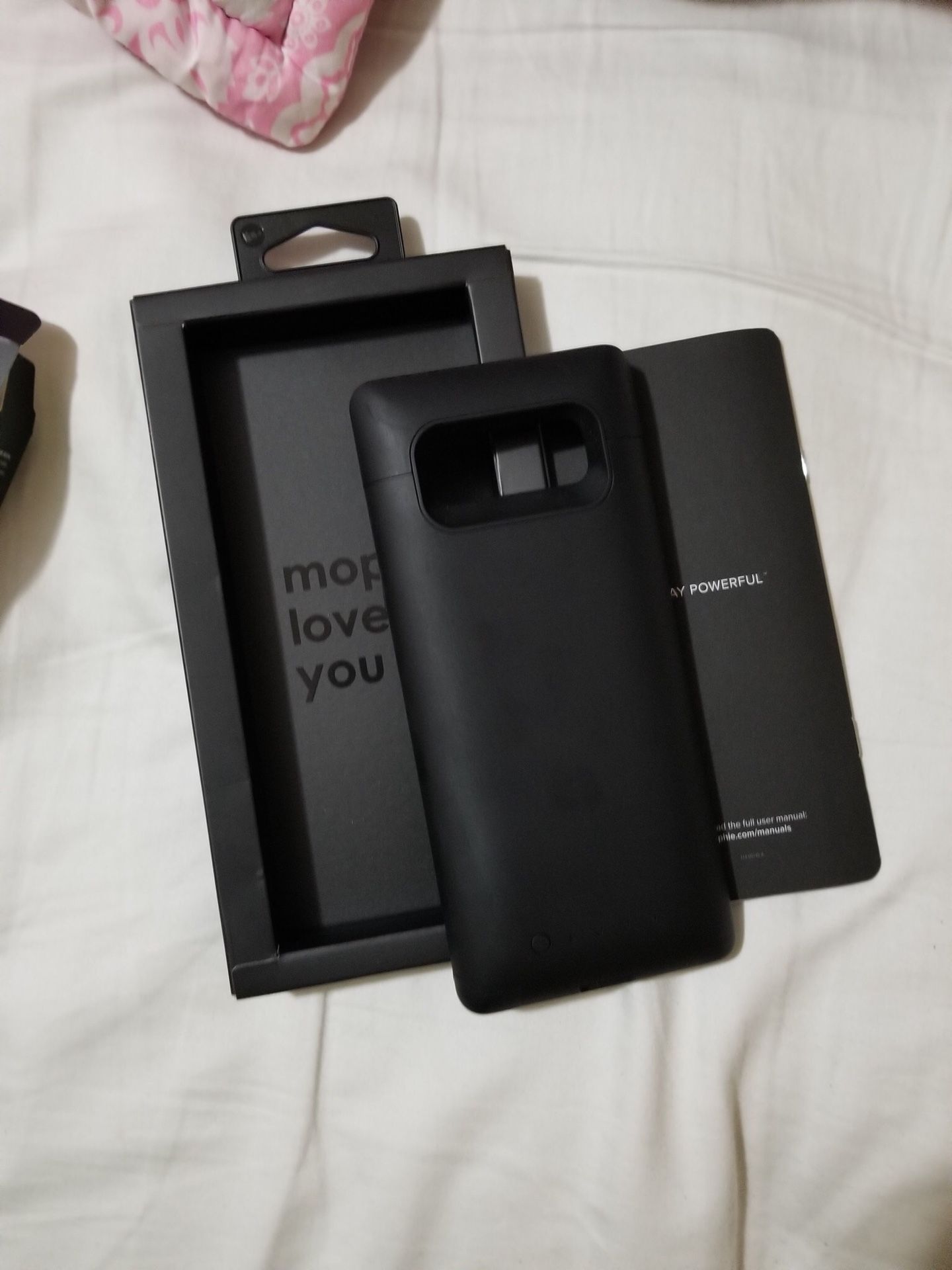 Mophie juice pack and charge force vent mount for samsung galaxy note 8. Used only for couple times