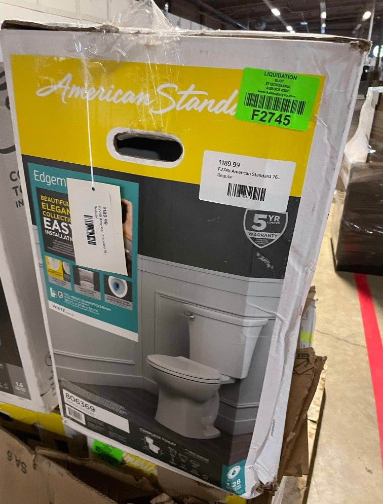 American Standard Champion 4 White Elongated Chair Height 2piece