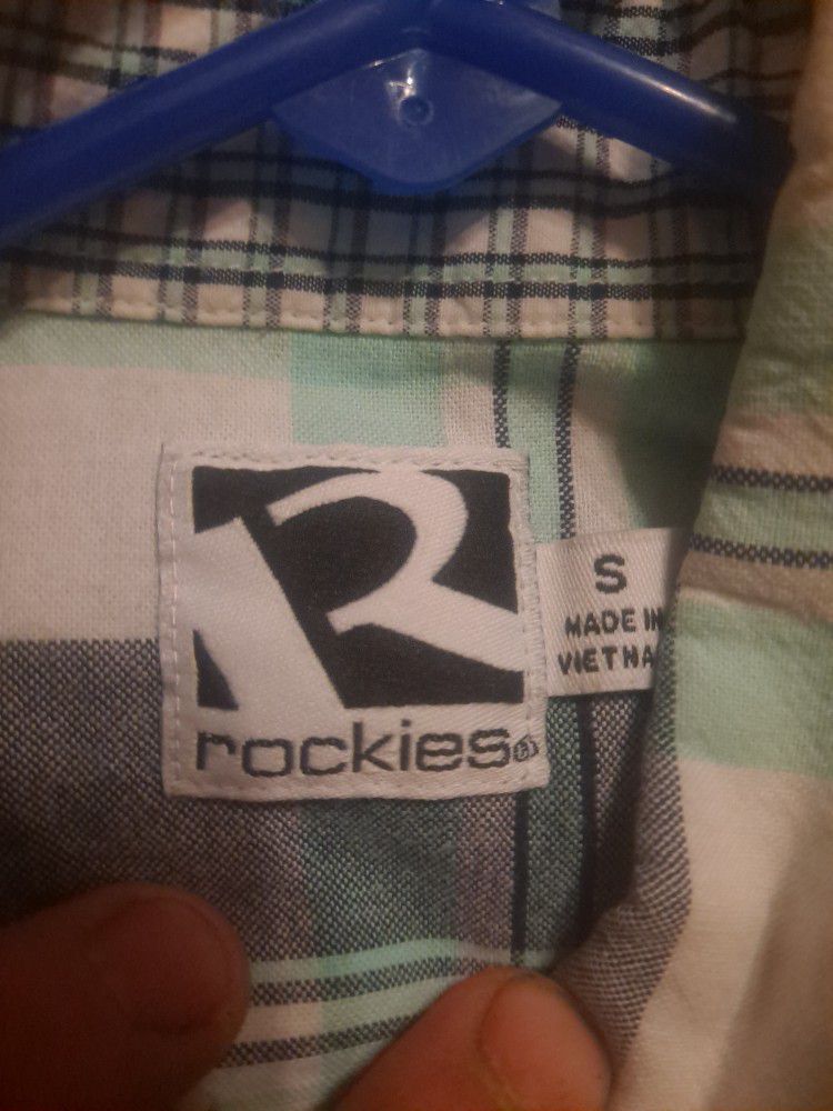 2 Each Long Sleeve "Rockies" Shirts