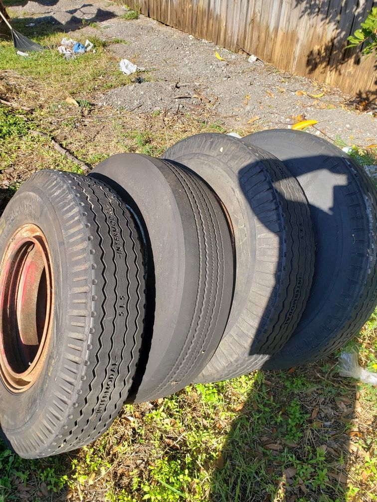 All size truck n trailer tires gud rubber n rims come n lets make some deals