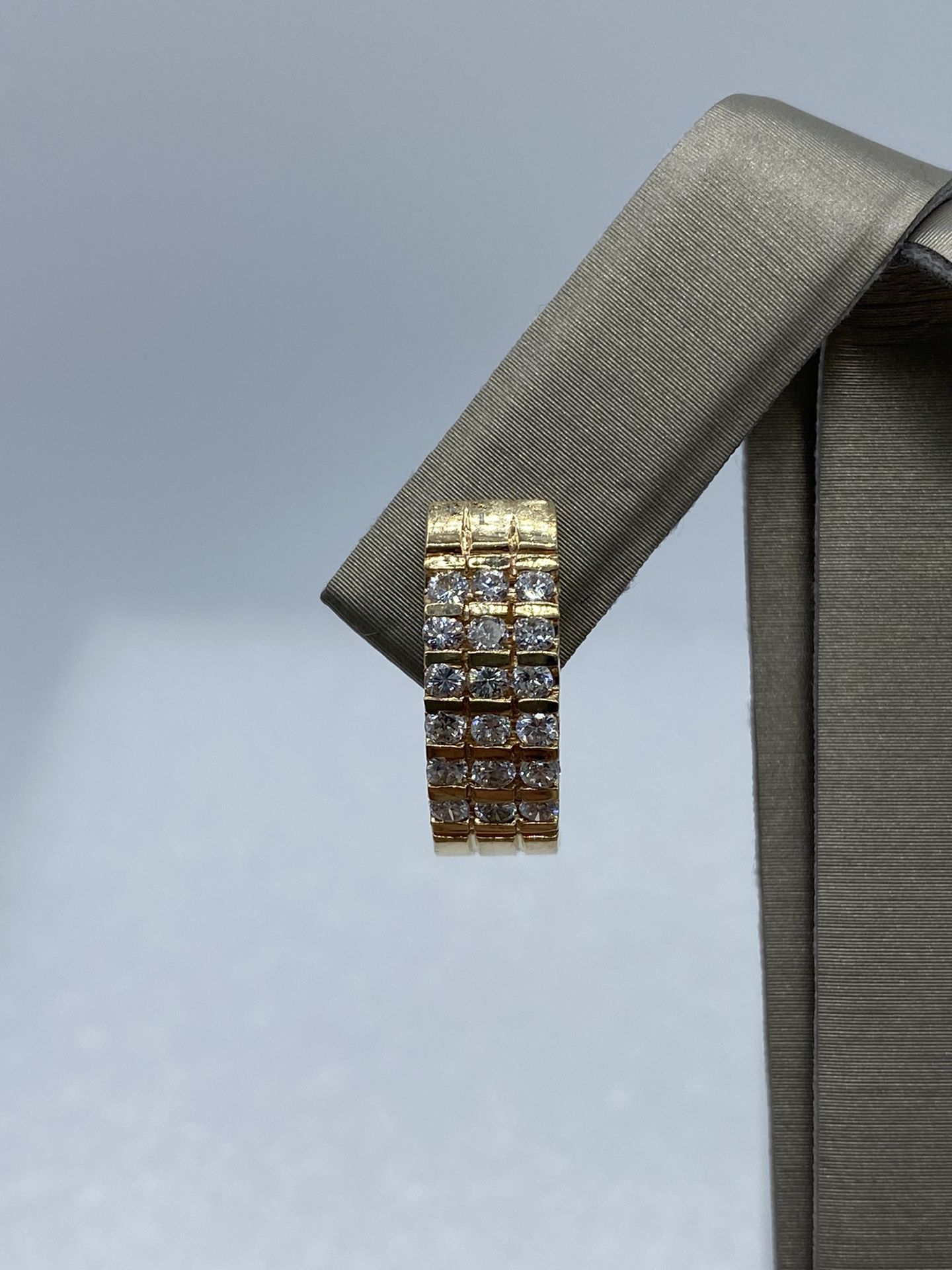 14K Gold And Diamond Earrings