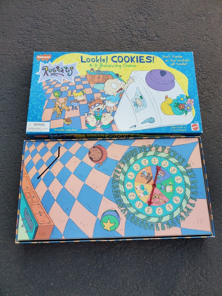 Vintage Rugrats Board Game Lookie Cookies 3D