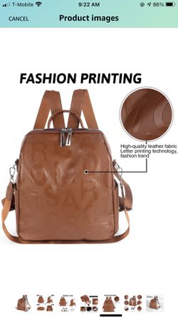 Women's Fashion Backpack Purse Waterproof PU Leather Multipurpose Small Daypacks Purse for Teen Girls Travel Convertible Satchel Handbags and Shoulder Thumbnail
