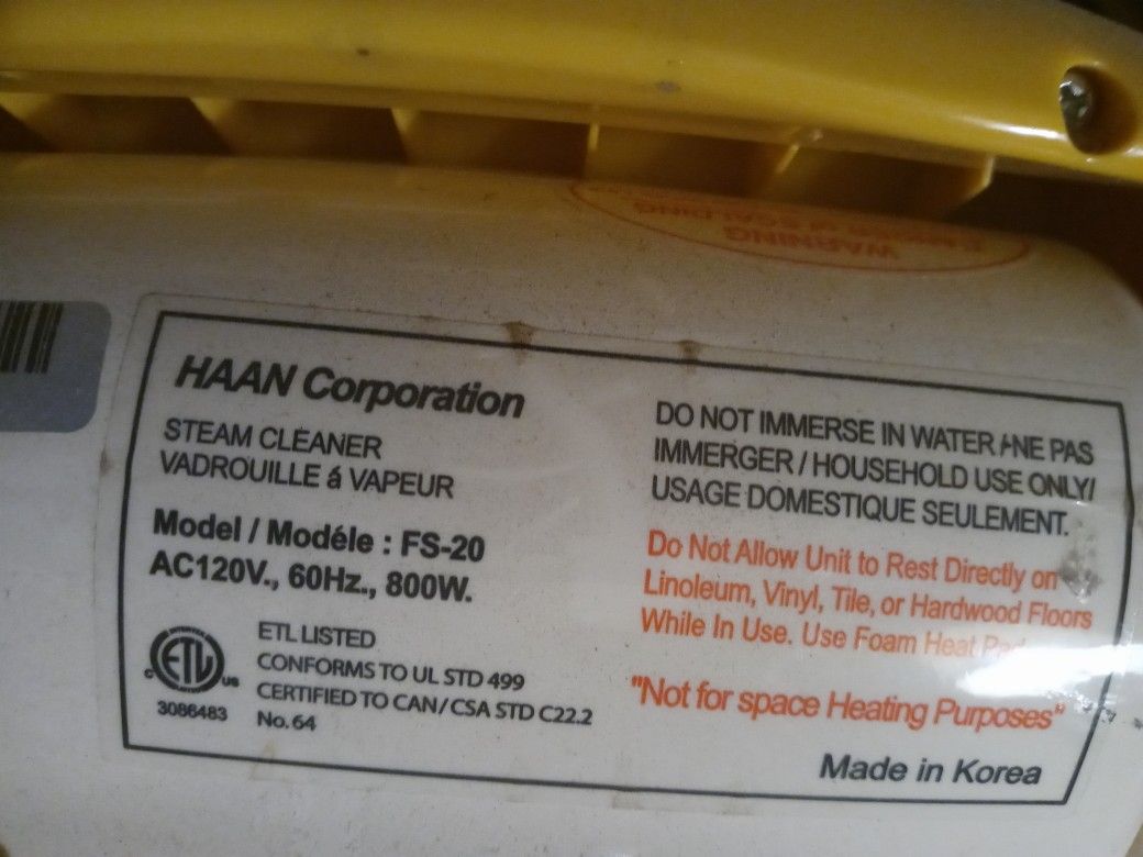 HAAN floor Steamer