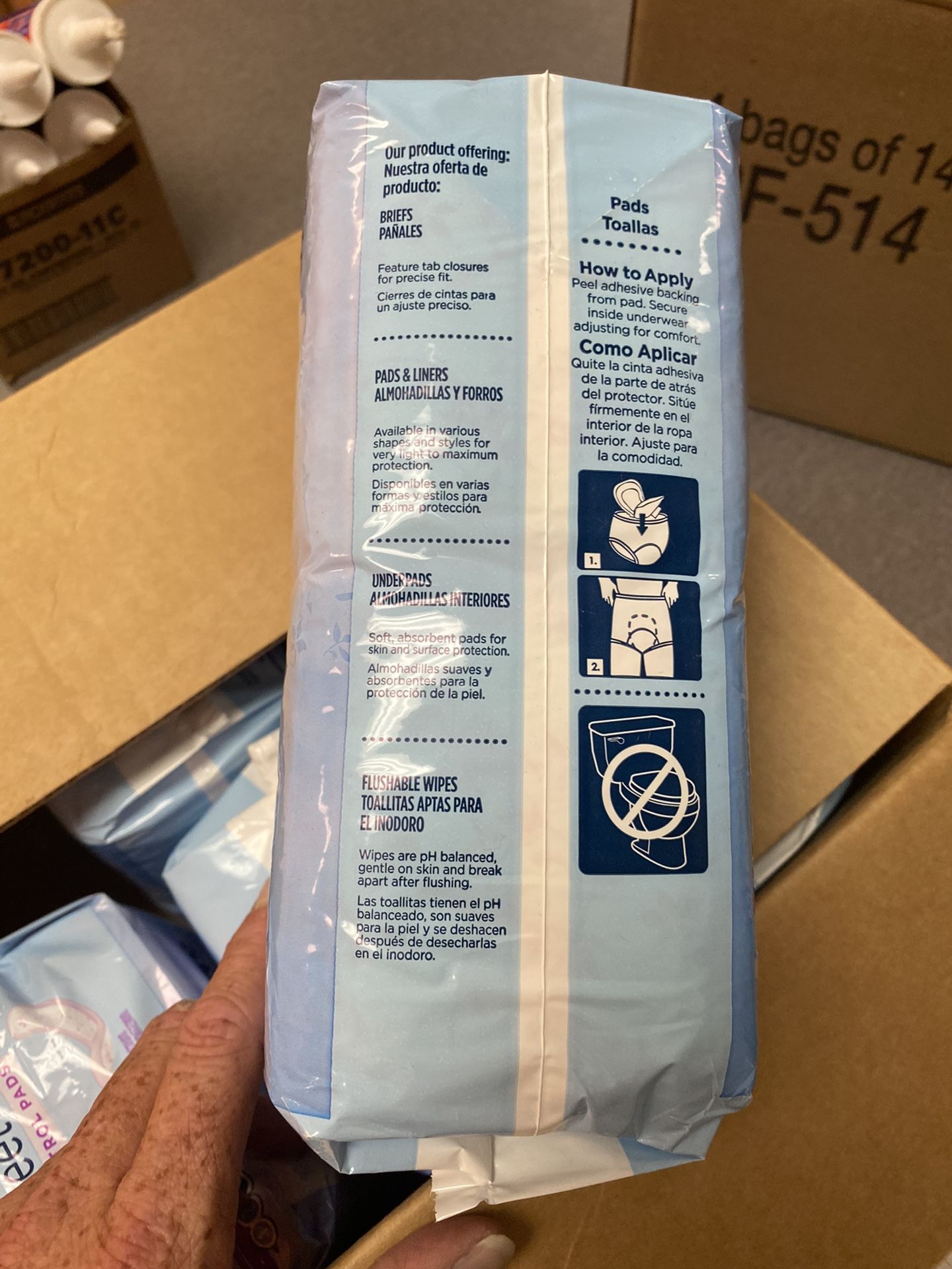 Adult Pull Ups And Bladder Pads For Sale Per Pack Or Case