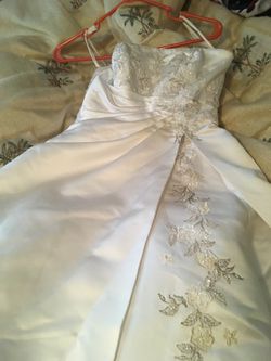 Davids bridal White wedding dress Thumbnail