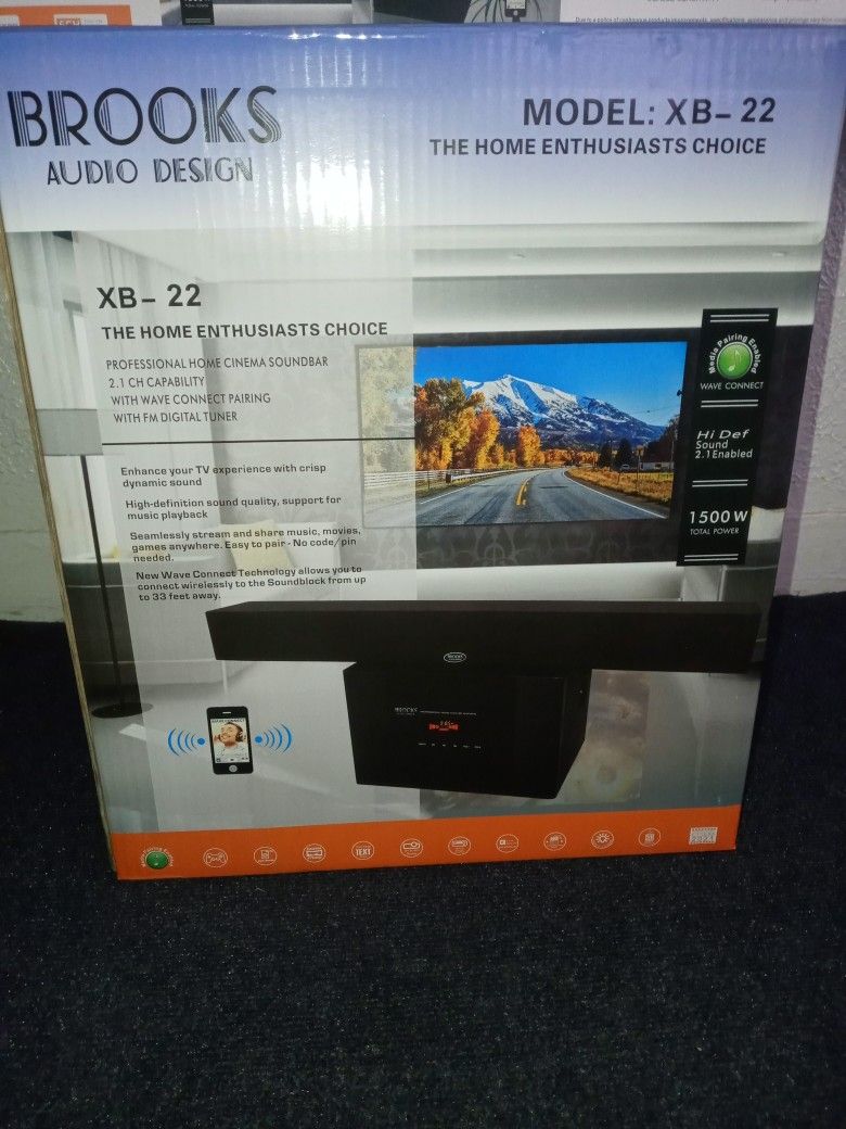 Home Sound Bar System With Bluetooth - Brand New for Sale in Houston, TX -  OfferUp