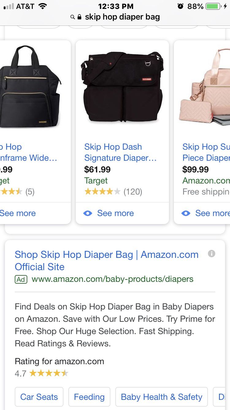 Skip hop – signature diaper bag