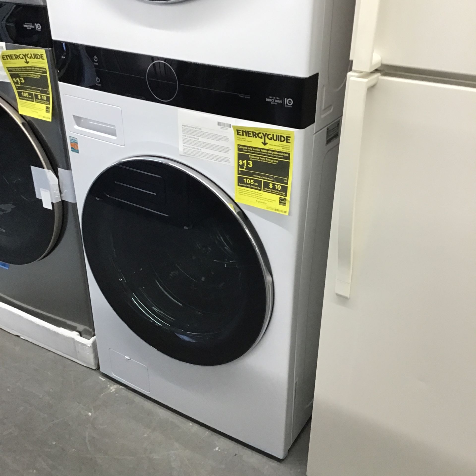 New Scratch And Dent LG Front Load Washer And Dryer Stackable Full Size