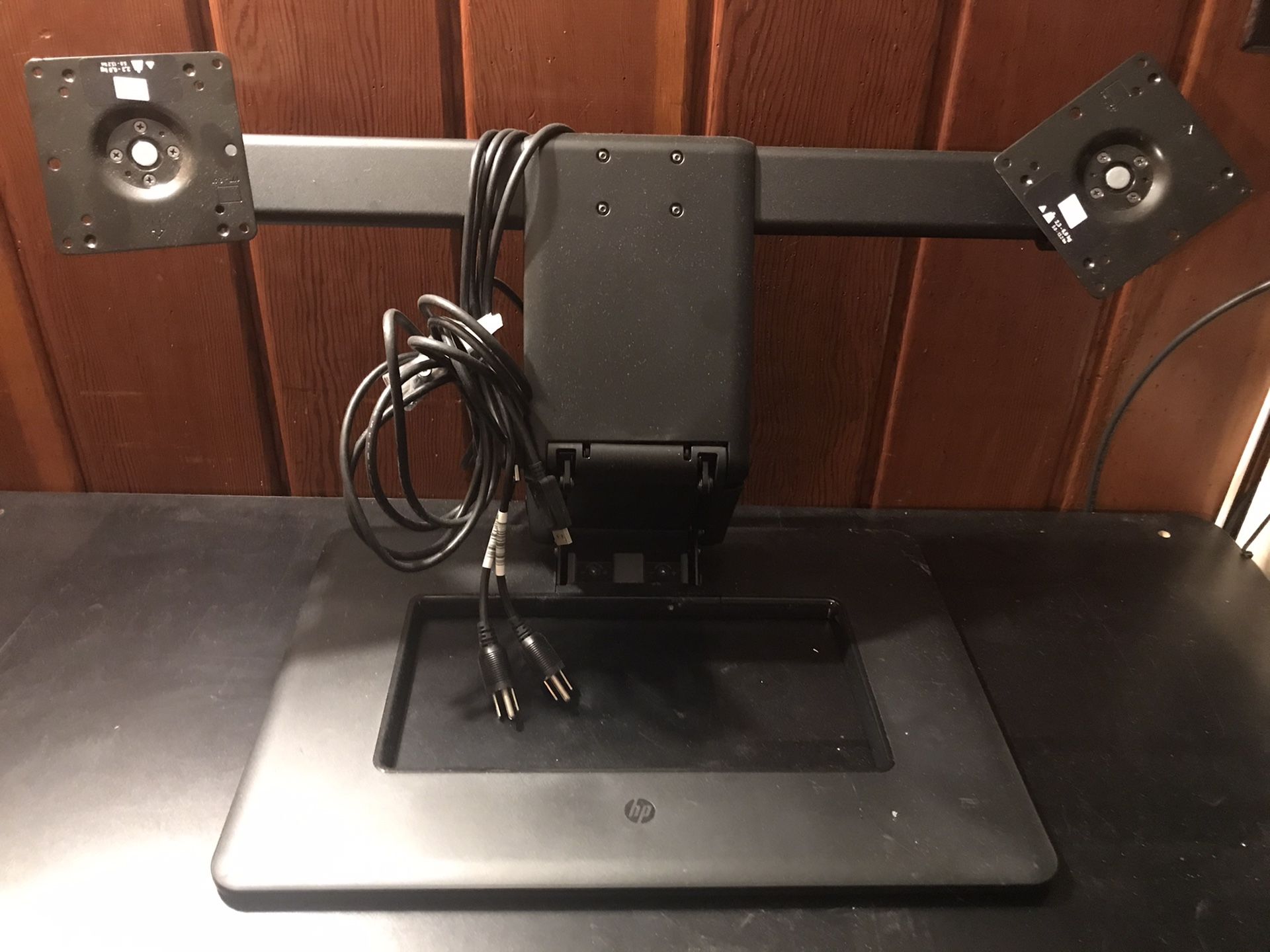 HP Adjustable Dual Monitor Stand (black)