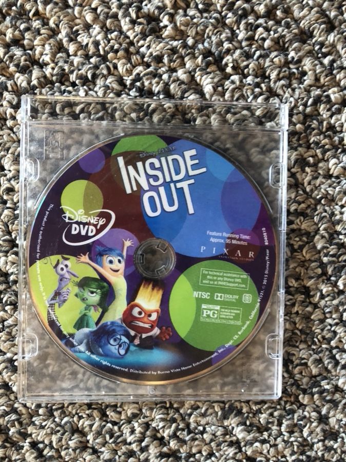 inside out the movie dvd used