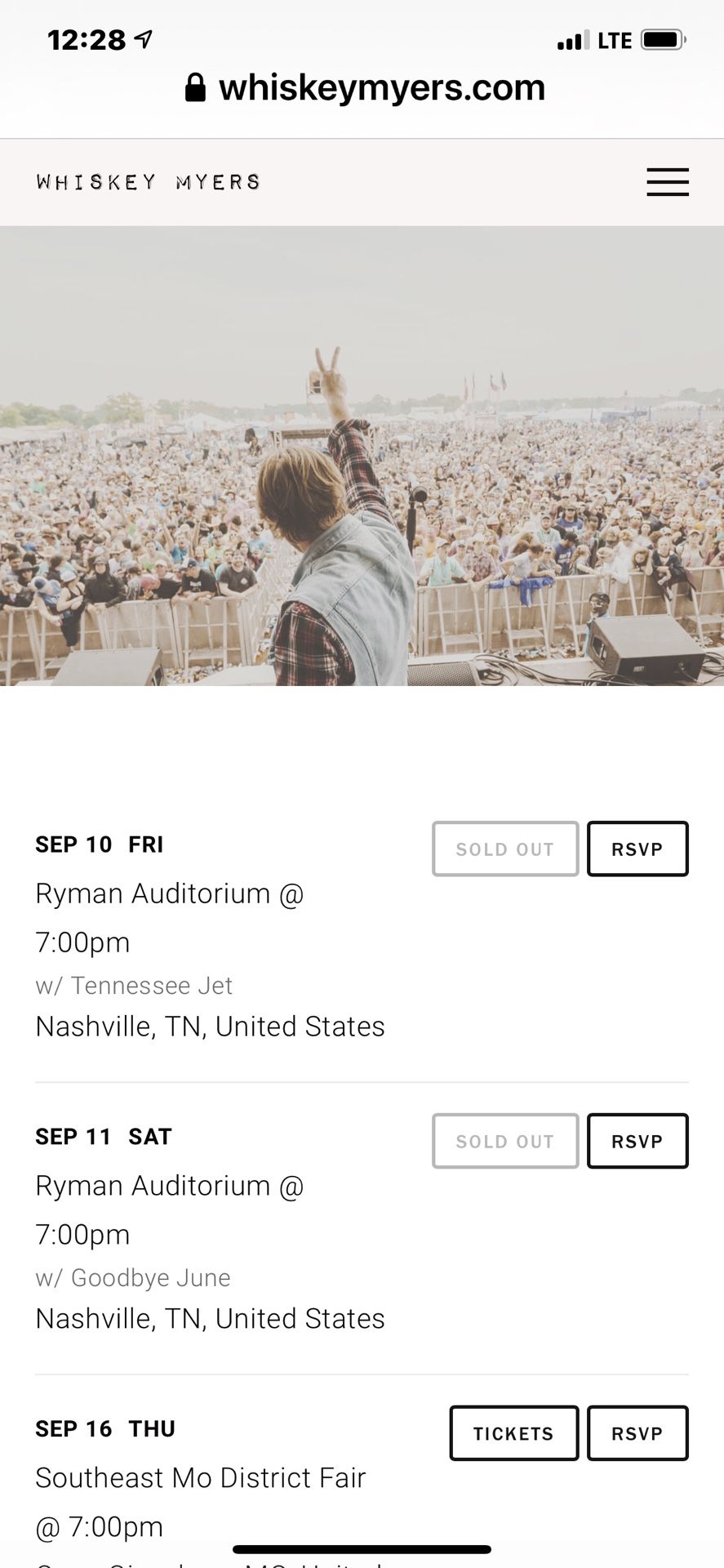 4 Tix To Whiskey Myers Sept 10