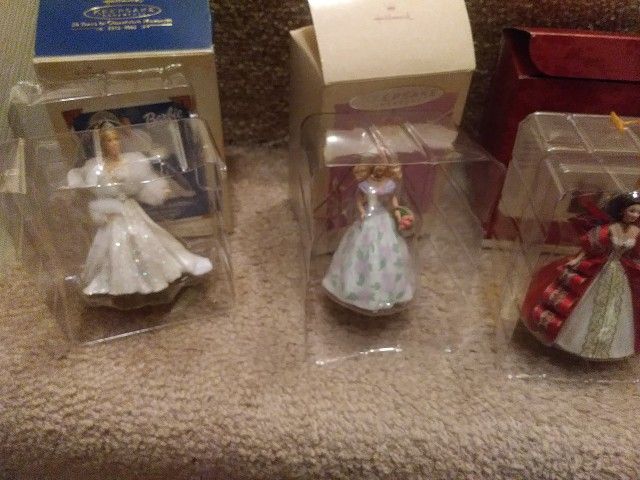Barbie Hallmark ornaments Set of 6