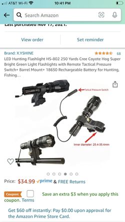 LED Hunting/Fishing Flashlight  Thumbnail