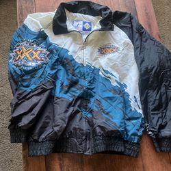 SuperBowl XXX - Vintage 1996 Logo Athletic Jacket SIZE XL 👀🔥 Thumbnail