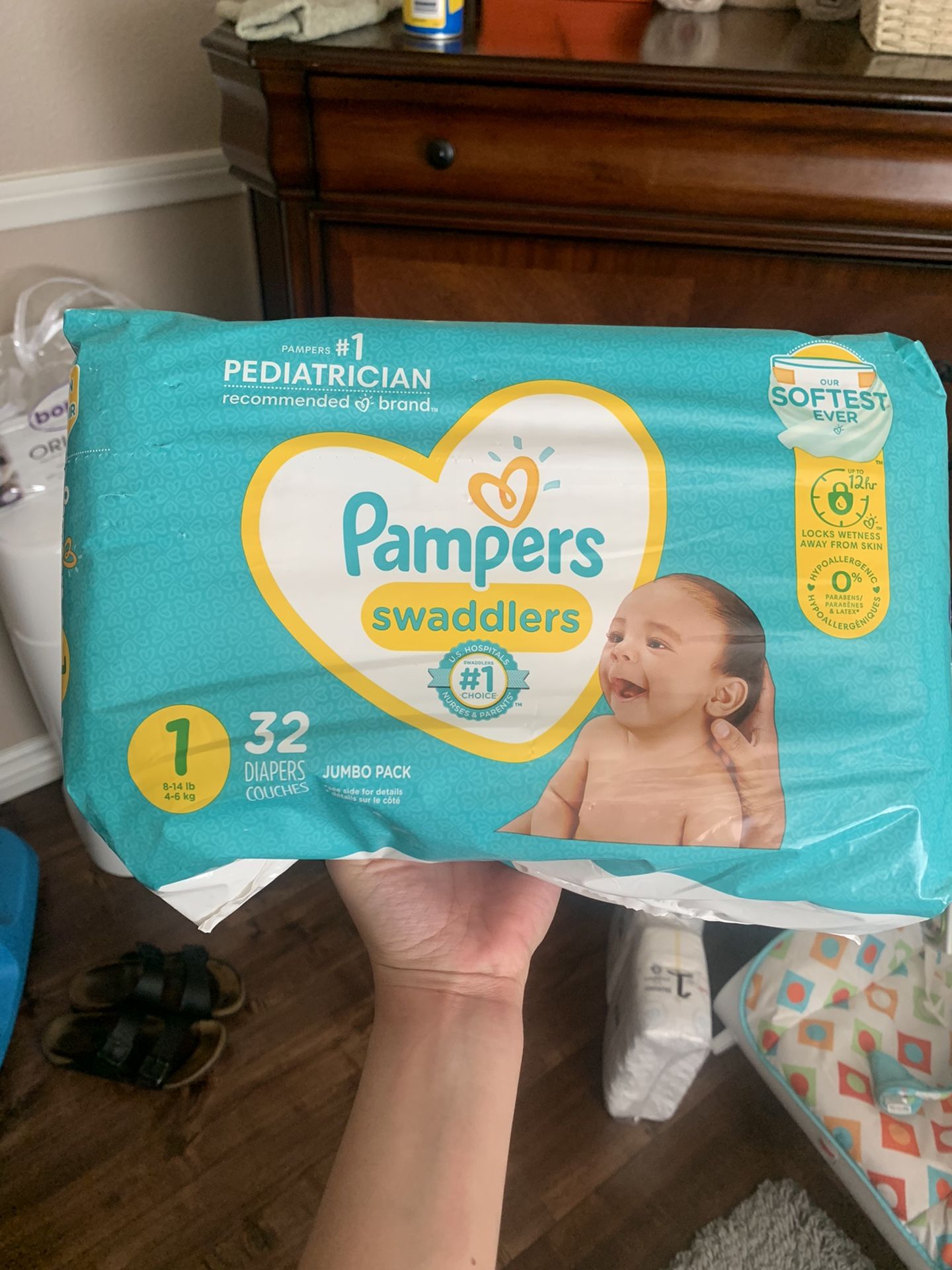 Size 1 Diapers - Various Brands
