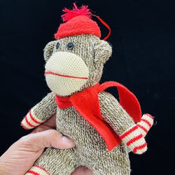 2 Sock Monkey Regular & The Easter Bunny Girlfriend/Boyfriend Teddy Doll Thumbnail