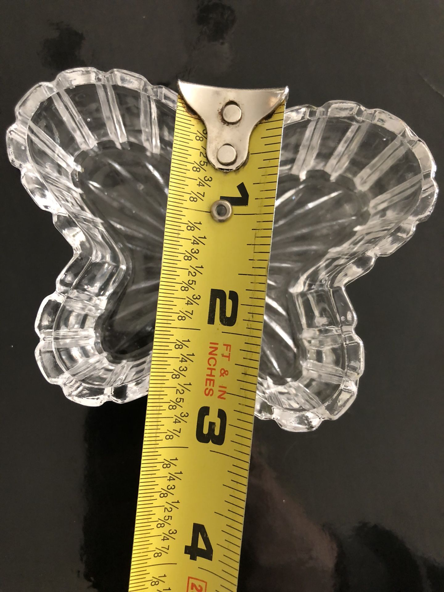 Butterfly glass, ring holder, butterfly, glass decor