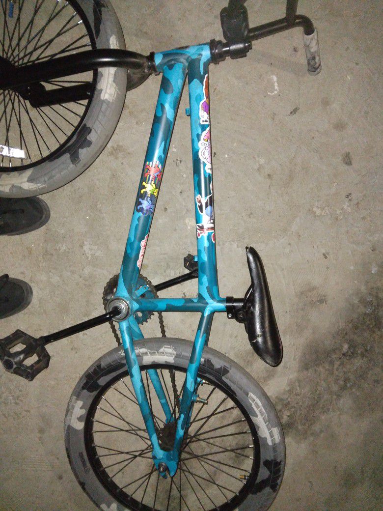 Blue Camo BMX Bike