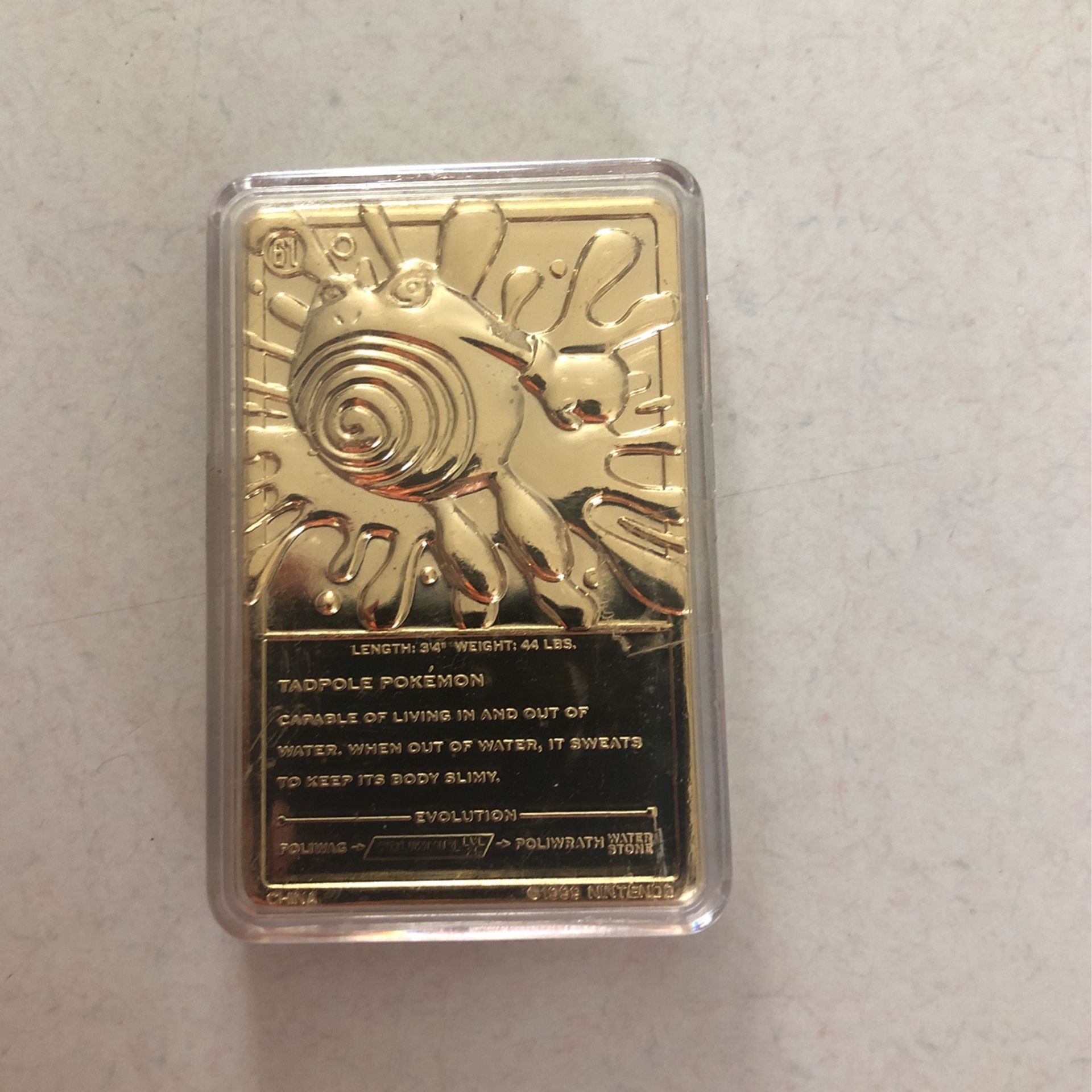 23 Karot Gold Collectible pollywirl Pokémon Card