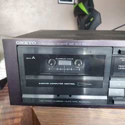 Onkyo TA-W450 Stereo Dual Cassette Tape Deck Player Recorder Thumbnail