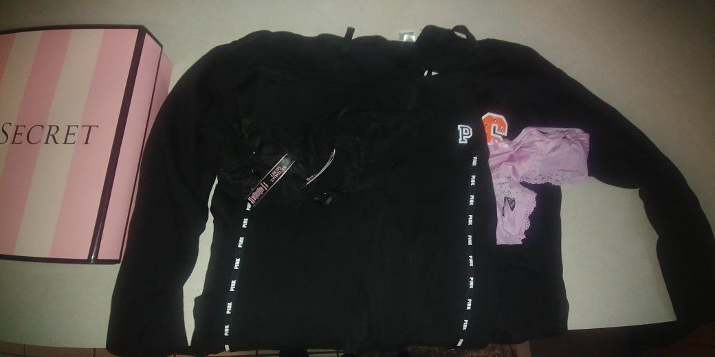 Victoria Secret Clothing Lot (Size S For All Except Hoodie Which Is Xs)