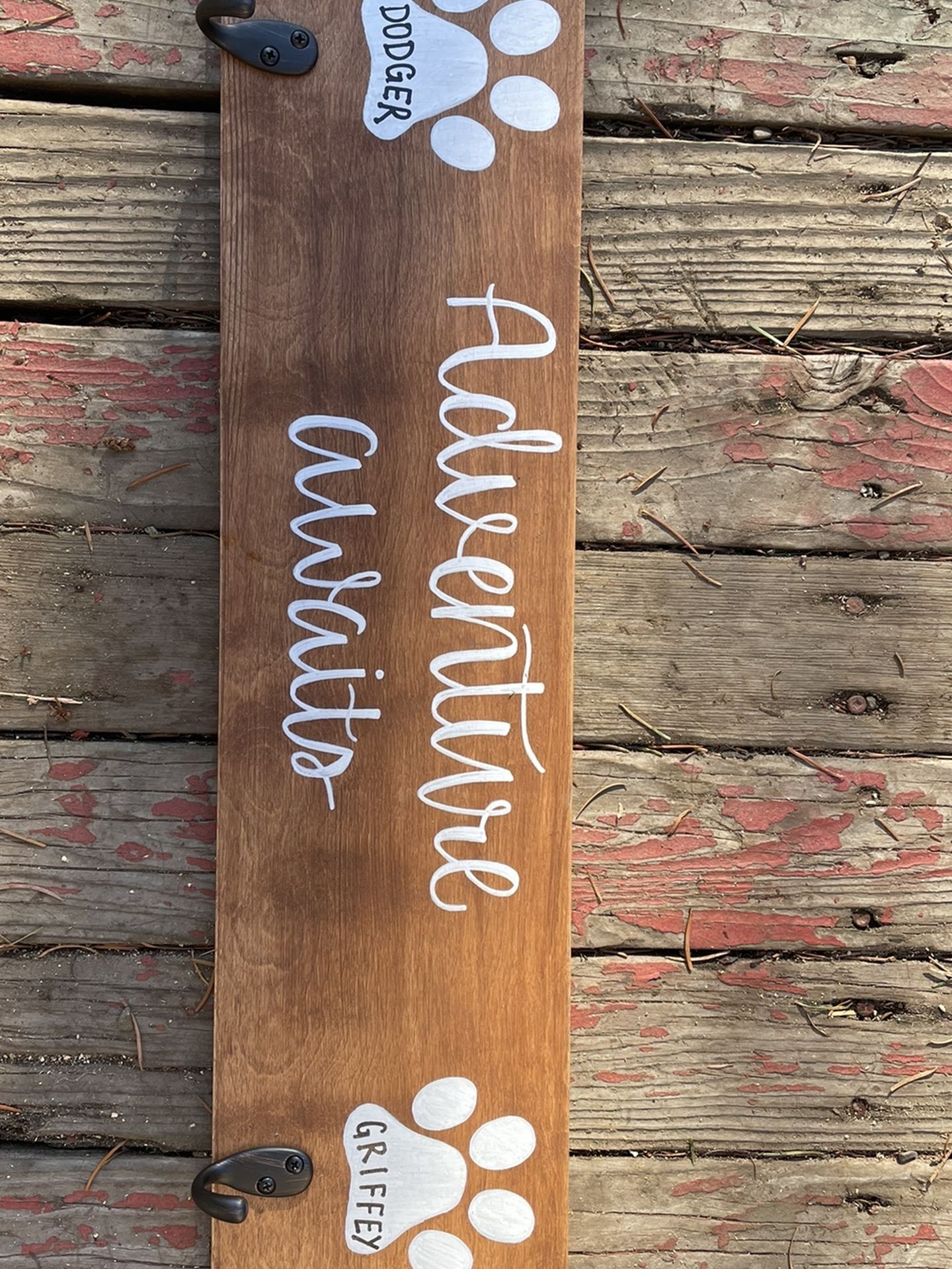Personalized Dog Leash Hanger