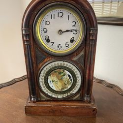 Antique Clock And Key - $50.00 Thumbnail