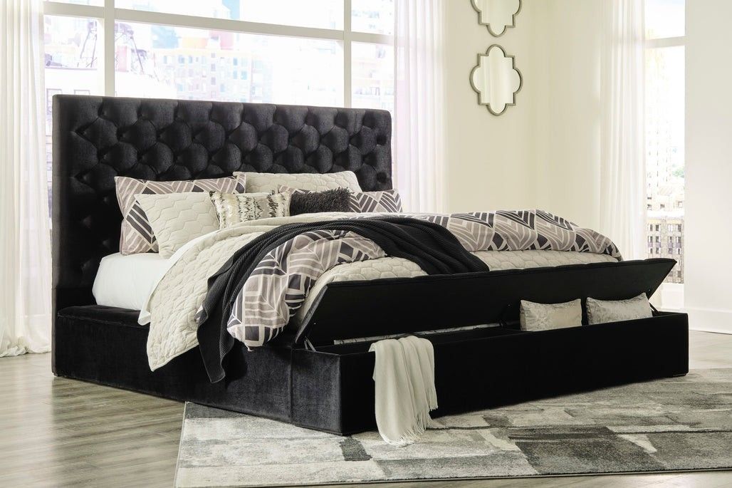 Same Day Delivery ♦️ Lindenfield King Black Storage Bed
by Ashley Furniture
