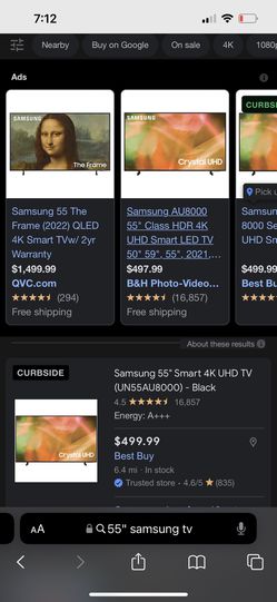 BRAND NEW Samsung 55” INCH TV Thumbnail