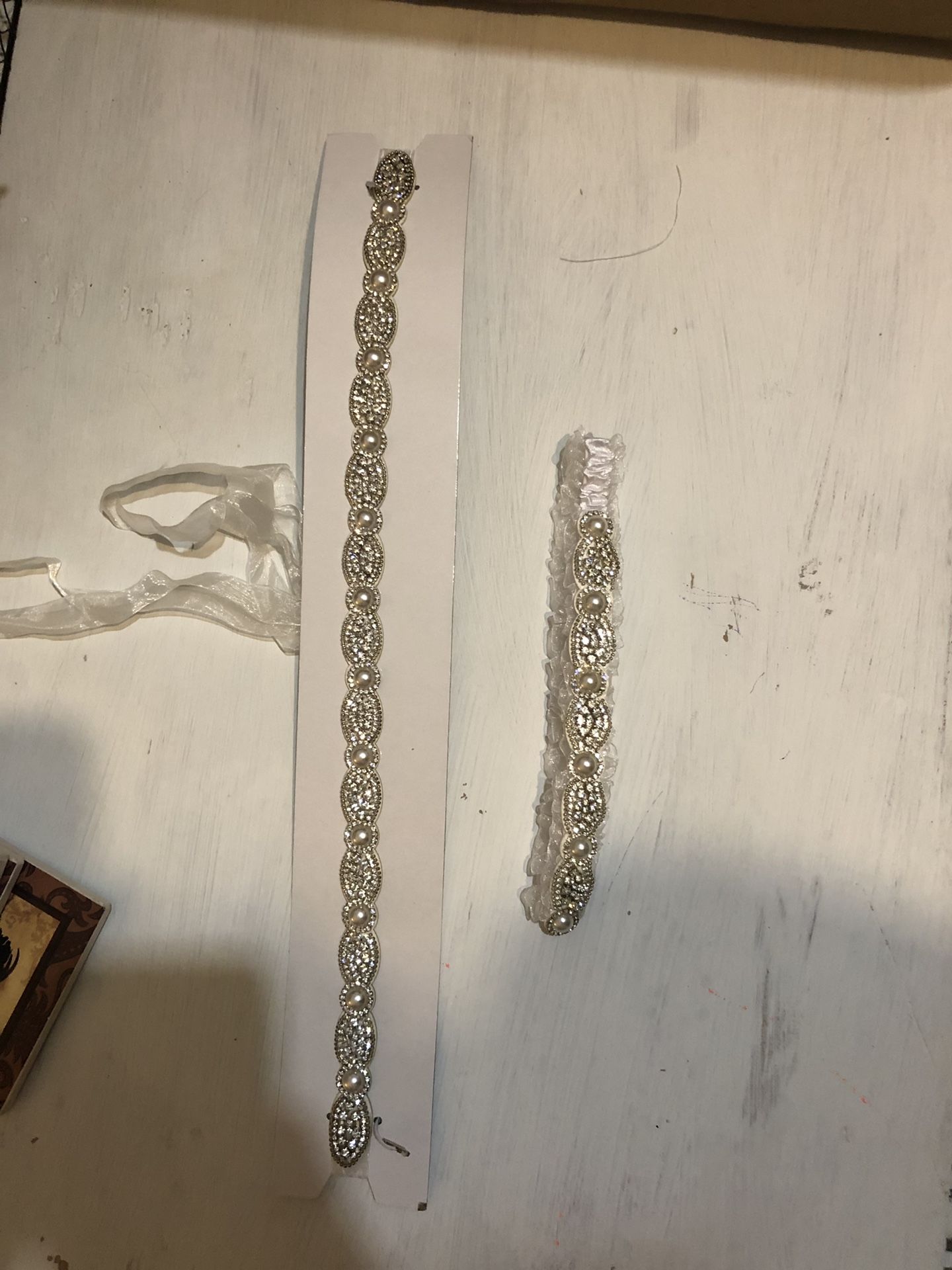 Wedding belt and garter