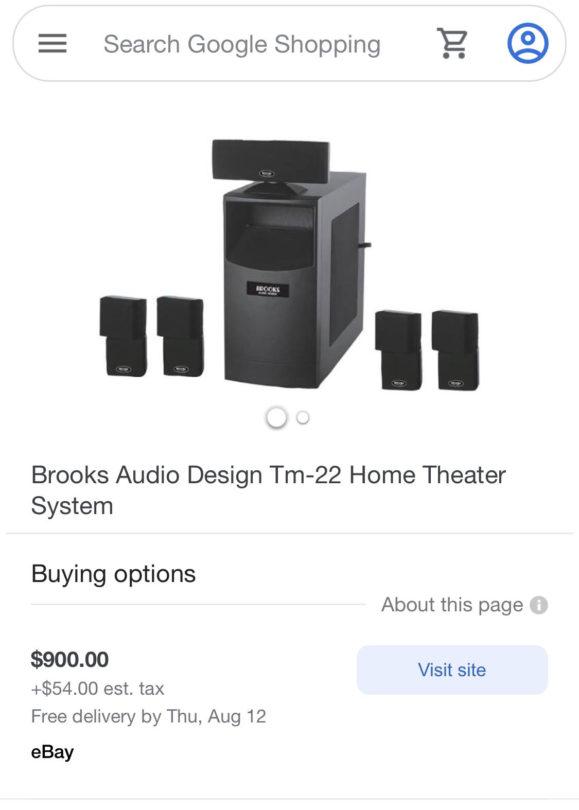 Brooks Audio Design Home Theater System Tm-22 for Sale in Saint Charles, MD  - OfferUp
