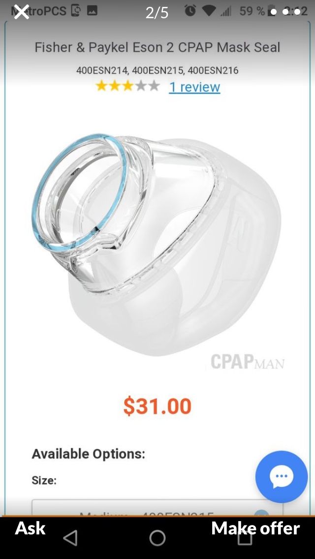 Eson replacement cushion seal for cpap machine