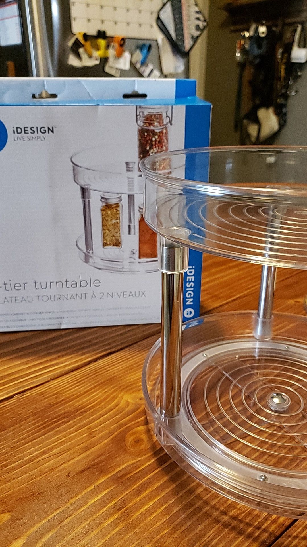 iDesign Live Simply- 2 tier turntable for kitchen cabinets