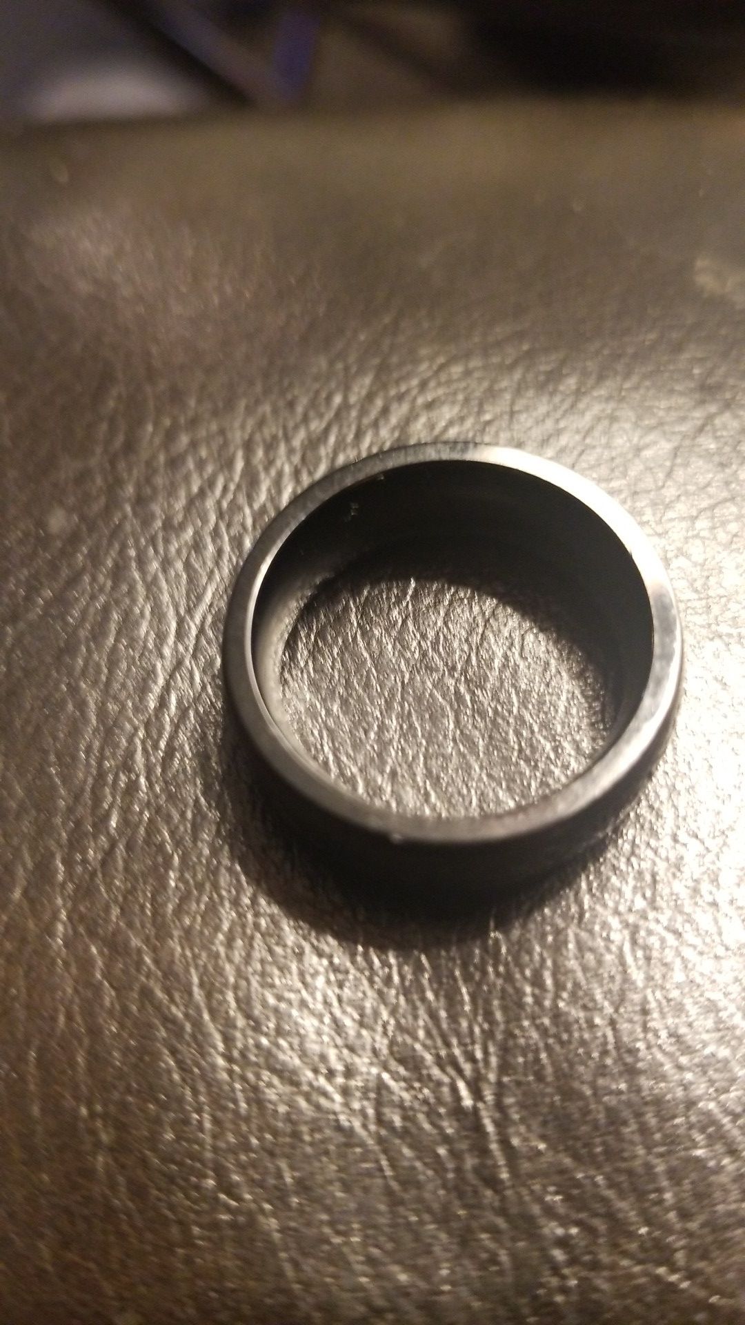 Stainless steel wedding band