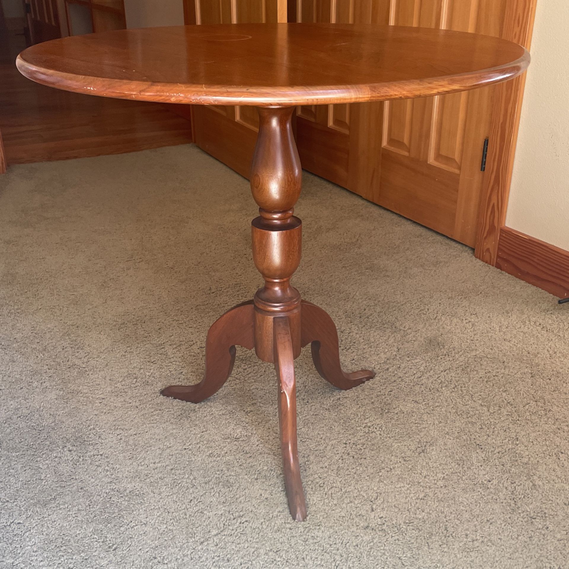 Handcrafted Antique Round Table