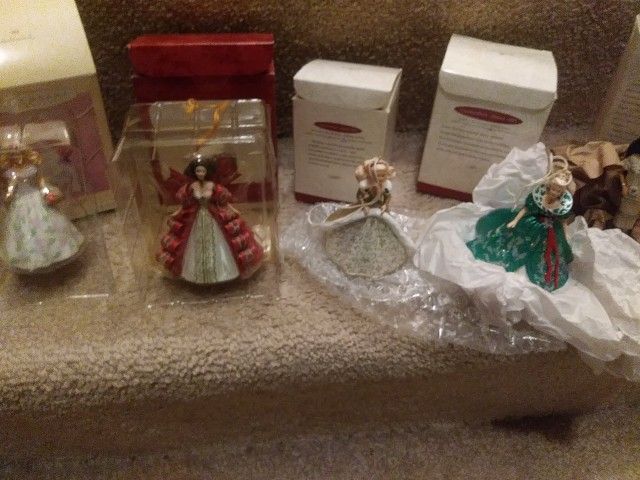 Barbie Hallmark ornaments Set of 6