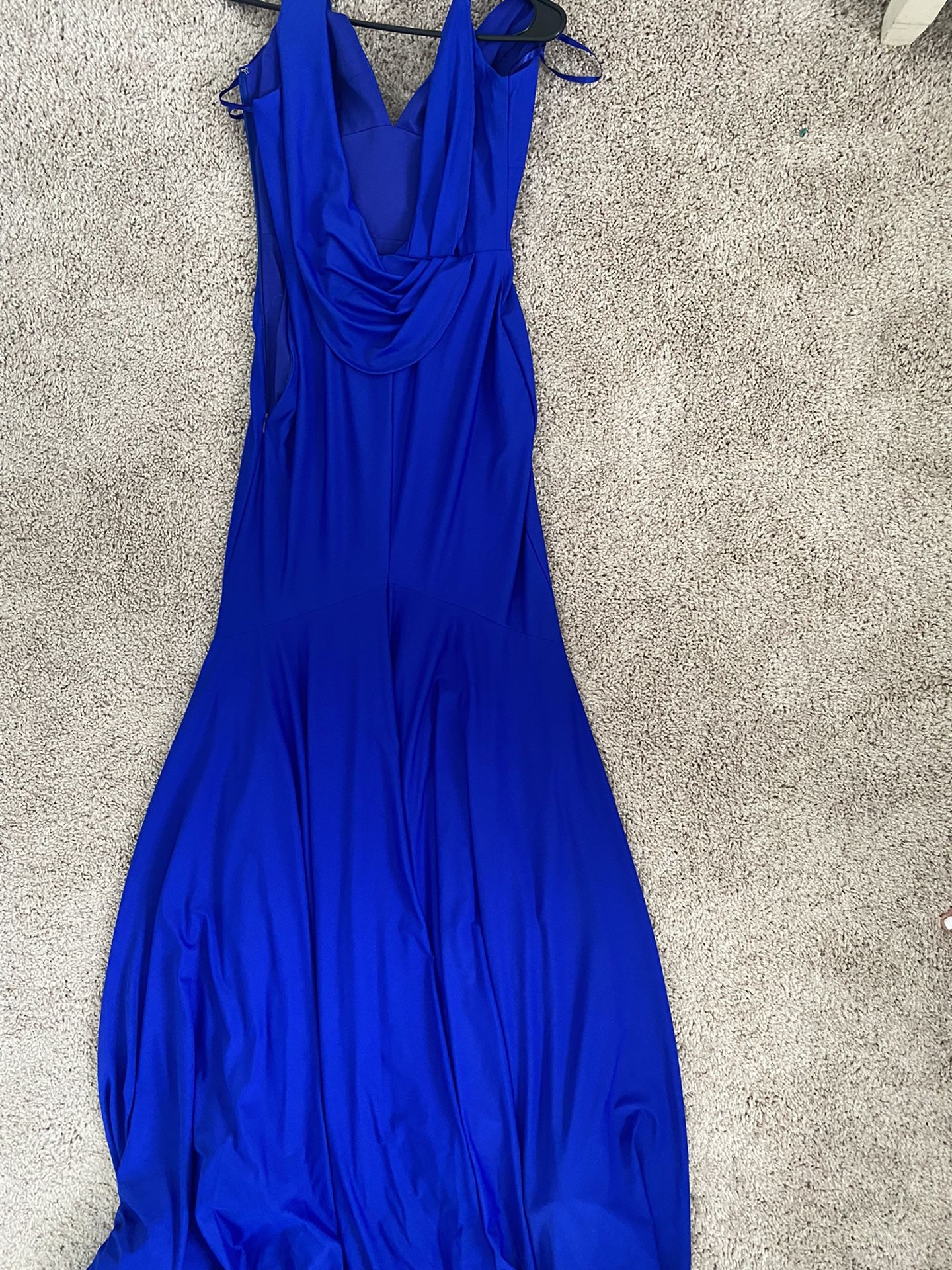 Royal blue prom dress
