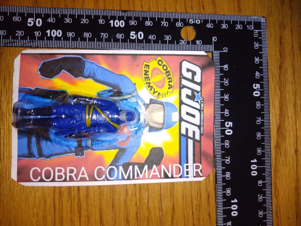 Cobra Commander Mini Figure On Card